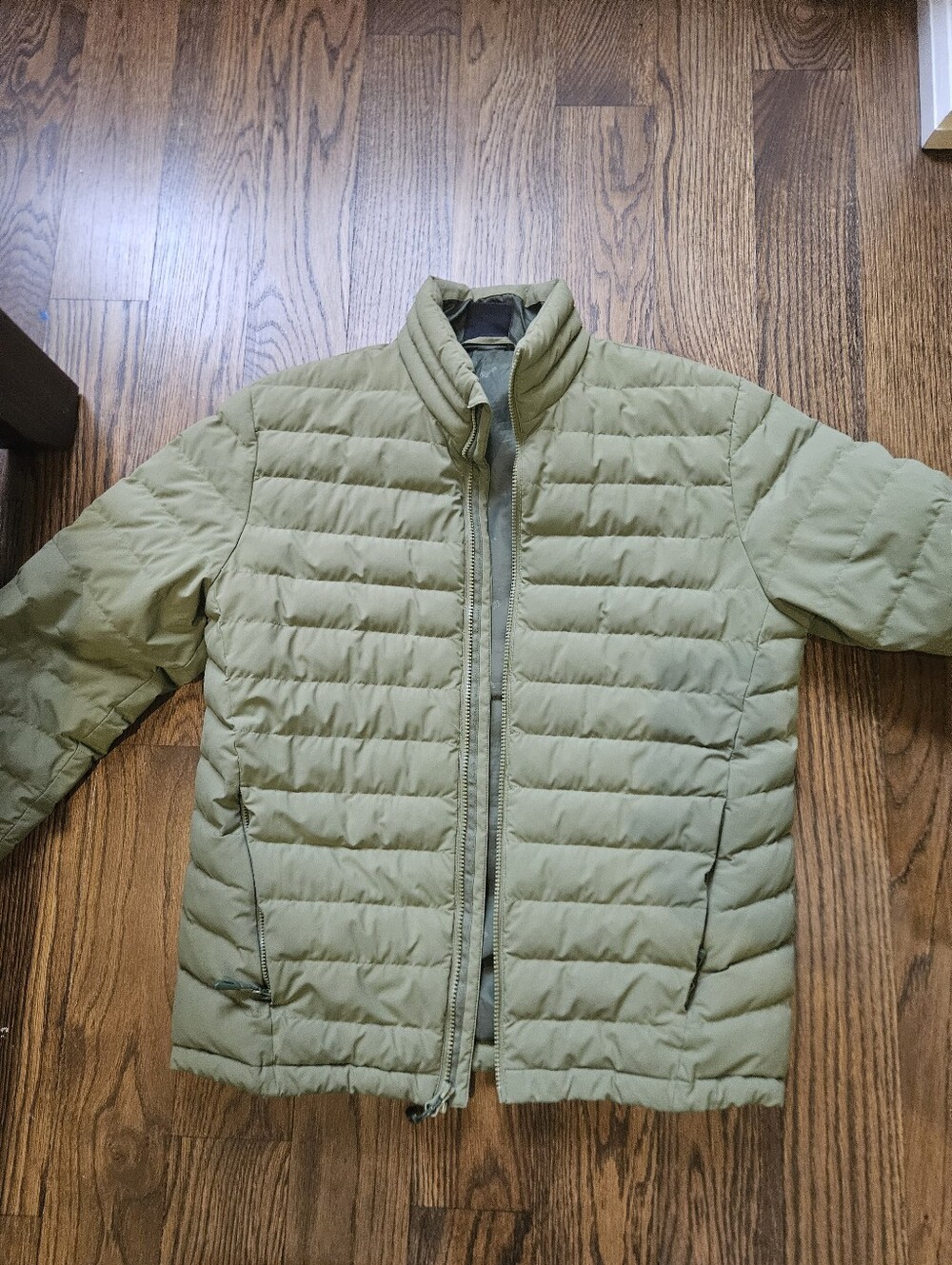 Lightweight Olive Quilted Men's Jacket - Casual Packable Coat